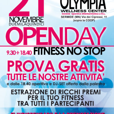 OPENDAY OLYMPIA Fitness NO STOP!