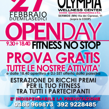 OPENDAY 27 febbraio 2016