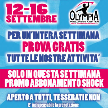 MASTERCLASS WEEK 12-16 settembre 2016